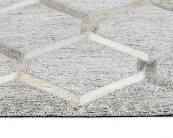 Bordeaux Handmade Rug  Ivory /  Grey  9' X 12'