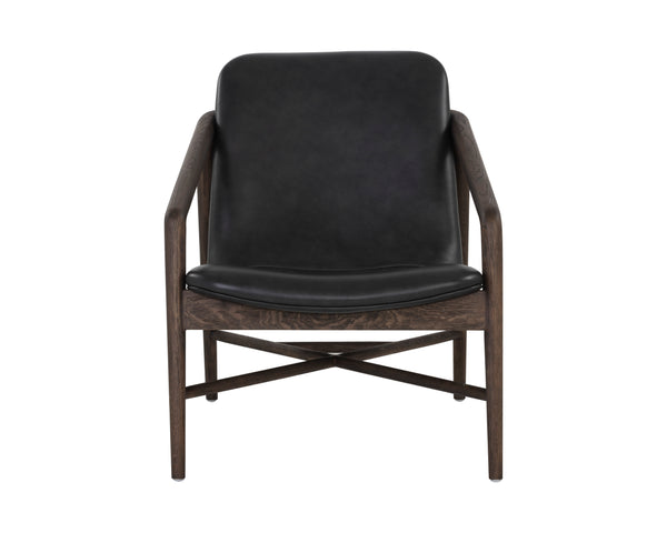 Cinelli Lounge Chair  Distressed Brown