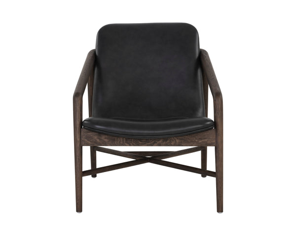 Cinelli Lounge Chair  Distressed Brown