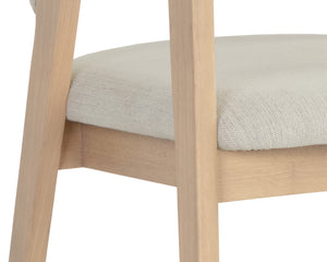 Milton Dining Armchair  Light Wash