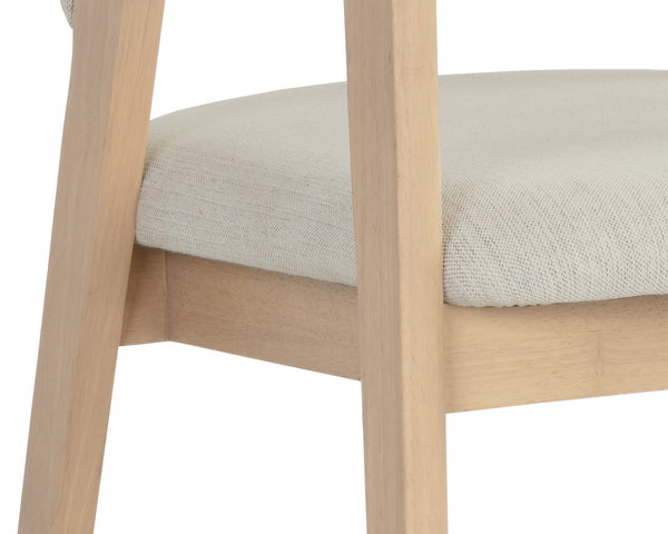 Milton Dining Armchair  Light Wash