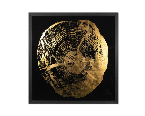 Time Lines (Set Of 4)  30" X 30"  Charcoal Frame