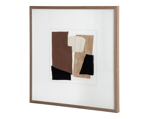 Family Dynamics Ⅰ  40" X 40"  Dark Brown Frame