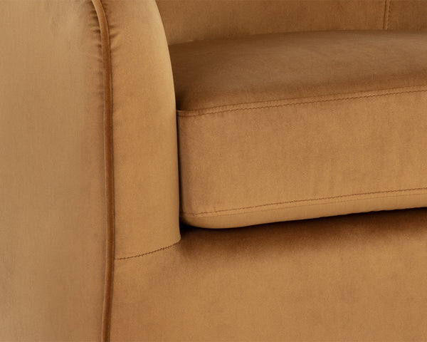 Hazel Swivel Lounge Chair  Gold