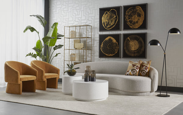 Time Lines (Set Of 4)  30" X 30"  Charcoal Frame