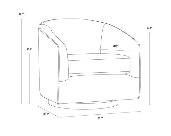 Hazel Swivel Lounge Chair