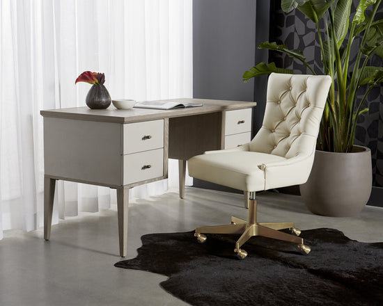 Pattinson Desk  White Ceruse