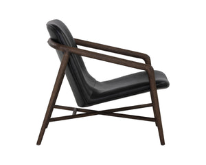 Cinelli Lounge Chair  Distressed Brown