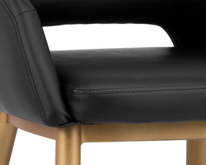 Thatcher Dining Armchair  Black