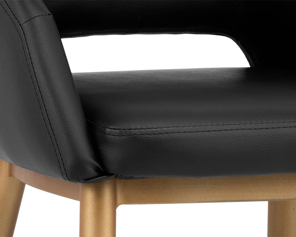 Thatcher Dining Armchair  Black