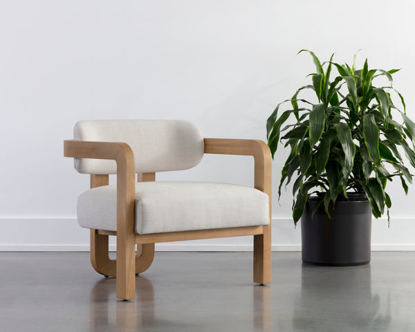 Madrone Lounge Chair  Rustic Oak