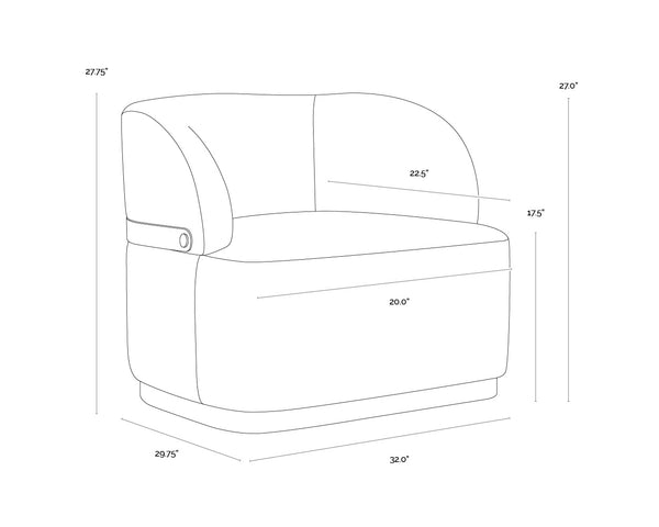 Brinda Swivel Lounge Chair