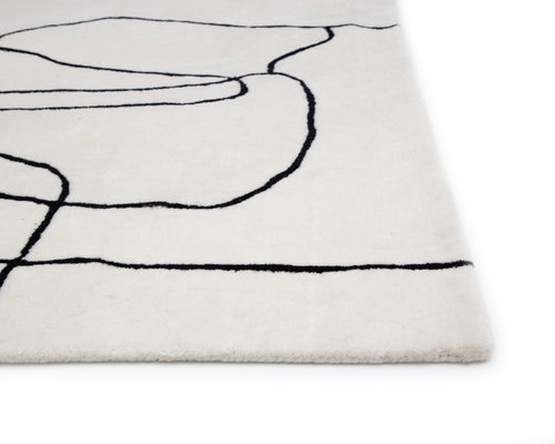 Tilda Handtufted Rug  Ivory / Charcoal  9' X 12'