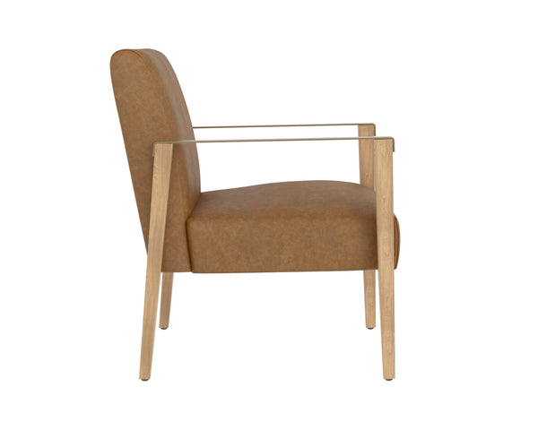 Earl Lounge Chair  Rustic Oak
