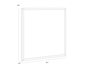 Canyon Dreams I  48" X 48"  Black Floater Frame