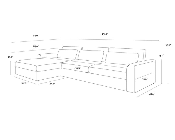 Merrick Sofa Chaiselaf