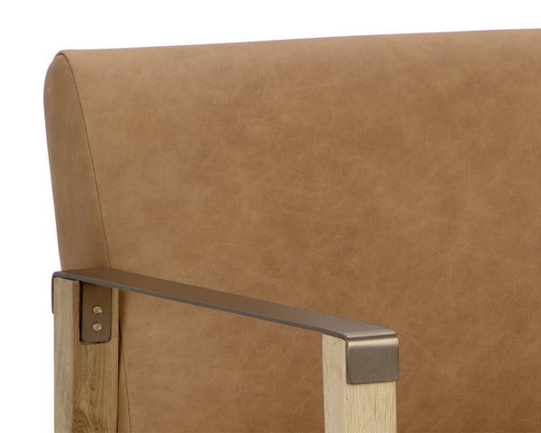 Earl Lounge Chair  Rustic Oak