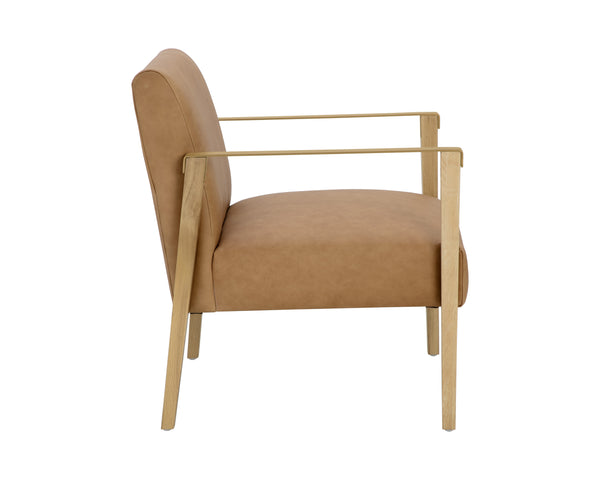 Earl Lounge Chair  Rustic Oak