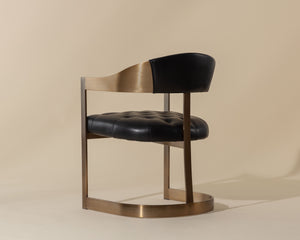 Beaumont Dining Armchair  Antique Brass