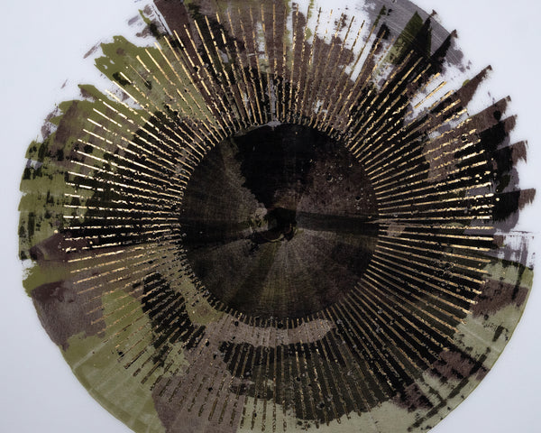 Seeing Green  41" X 41"  Charcoal Frame