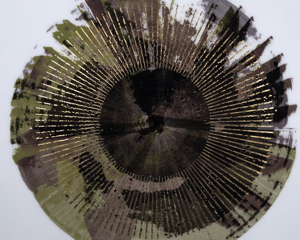 Seeing Green  41" X 41"  Charcoal Frame