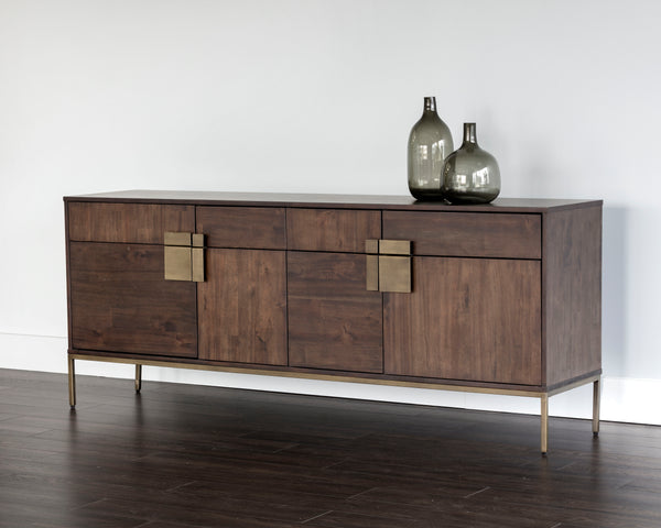 Jade Sideboard  Antique Brass