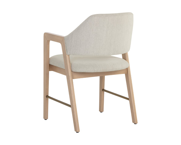Milton Dining Armchair  Light Wash