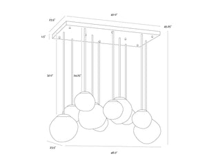 Dionis Chandelier Rectangular
