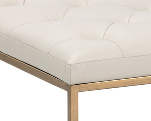 Endall Ottoman  Antique Brass