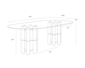 Yanna Dining Table - 94.5"