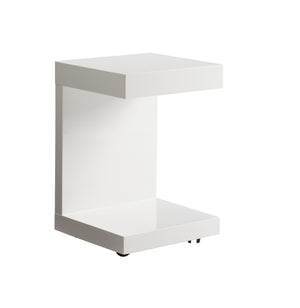 Bachelor End Table High Gloss White