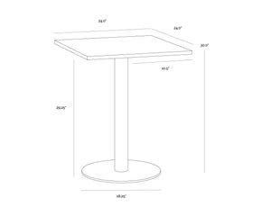 Claudia Bistro Table - 24"
