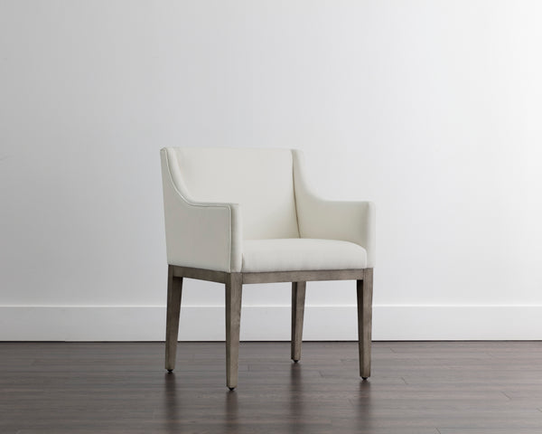 Malik Dining Armchair  Ash Grey