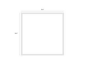 Breaking Barriers  60" X 60"  Black Floater Frame