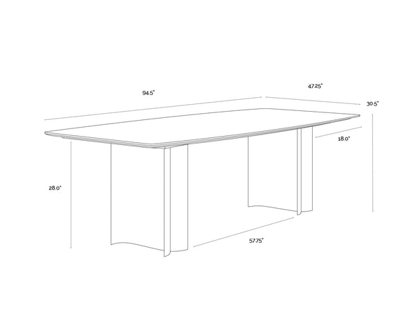 Astara Dining Table - 94.5"
