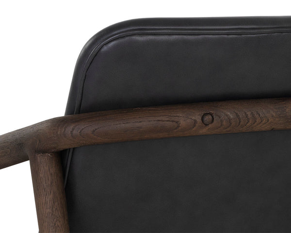 Cinelli Lounge Chair  Distressed Brown