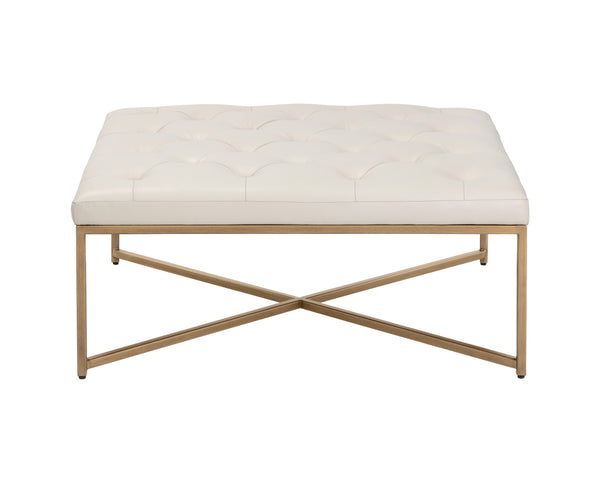 Endall Ottoman  Antique Brass