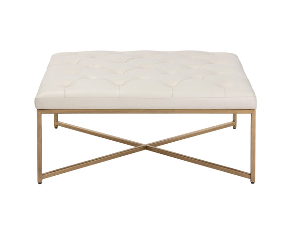 Endall Ottoman  Antique Brass