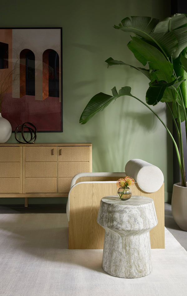 Coburn Lounge Chair  Rustic Oak