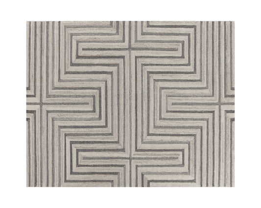 Oslow Handtufted Rug  Beige / Grey  8' X 10'