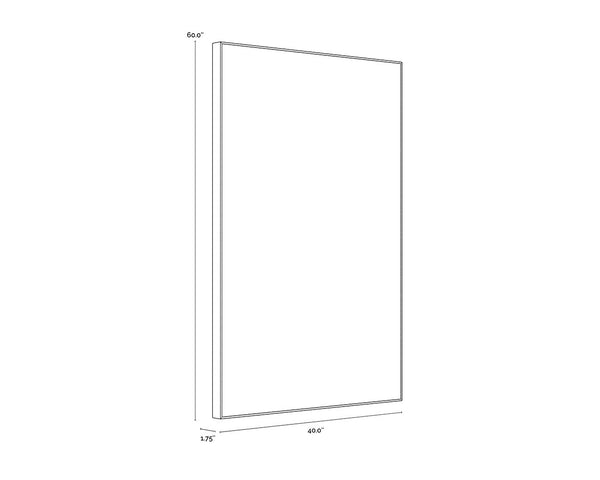 Face To Face (Set Of 2)  40" X 60"  Black Floater Frame