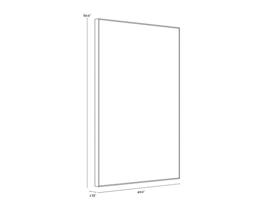 Face To Face (Set Of 2)  40" X 60"  Black Floater Frame