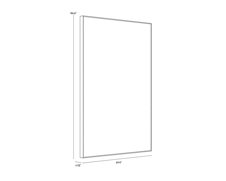 Face To Face (Set Of 2)  40" X 60"  Black Floater Frame