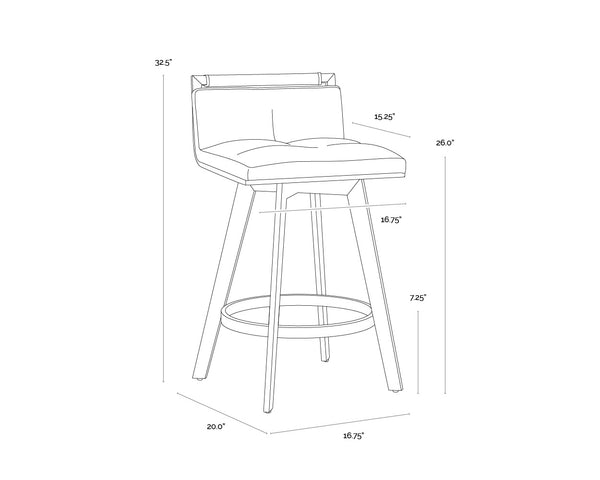 Arizona Swivel Counter Stool