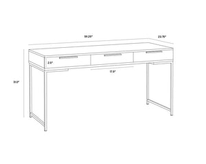 Rebel Desk  Champagne Gold