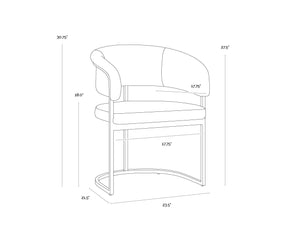 Marris Dining Armchair  Gold