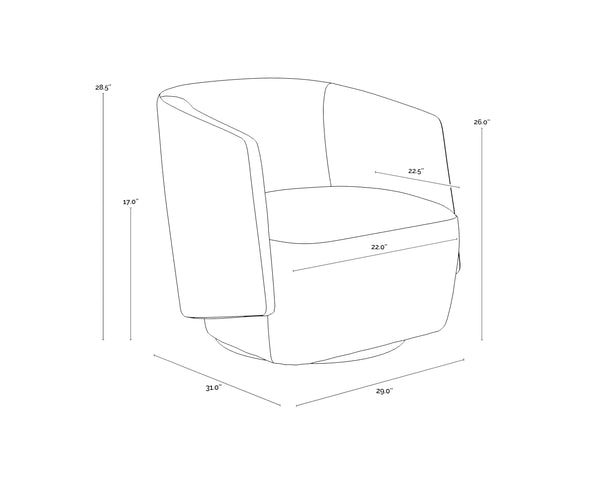 Sarina Swivel Lounge Chair