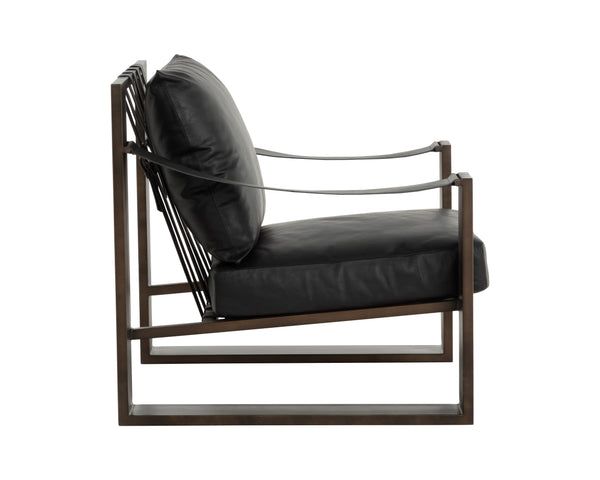 Berke Lounge Chair  Antique Bronze