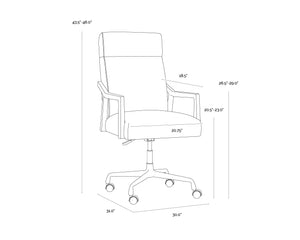 Collin Office Chair  Brown