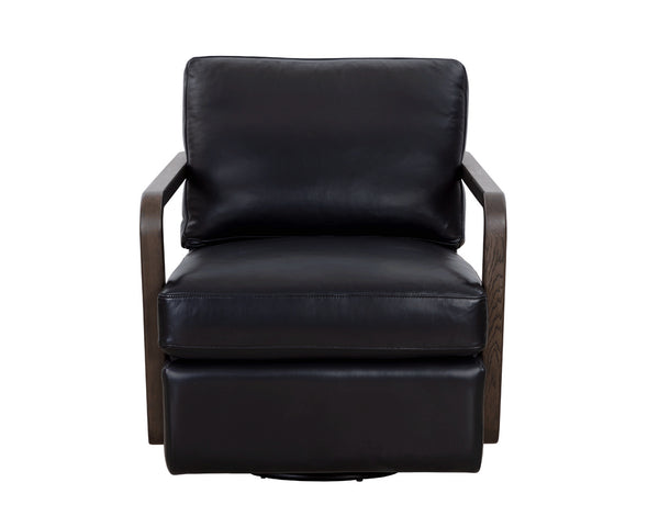 Castell Swivel Lounge Chair  Brown